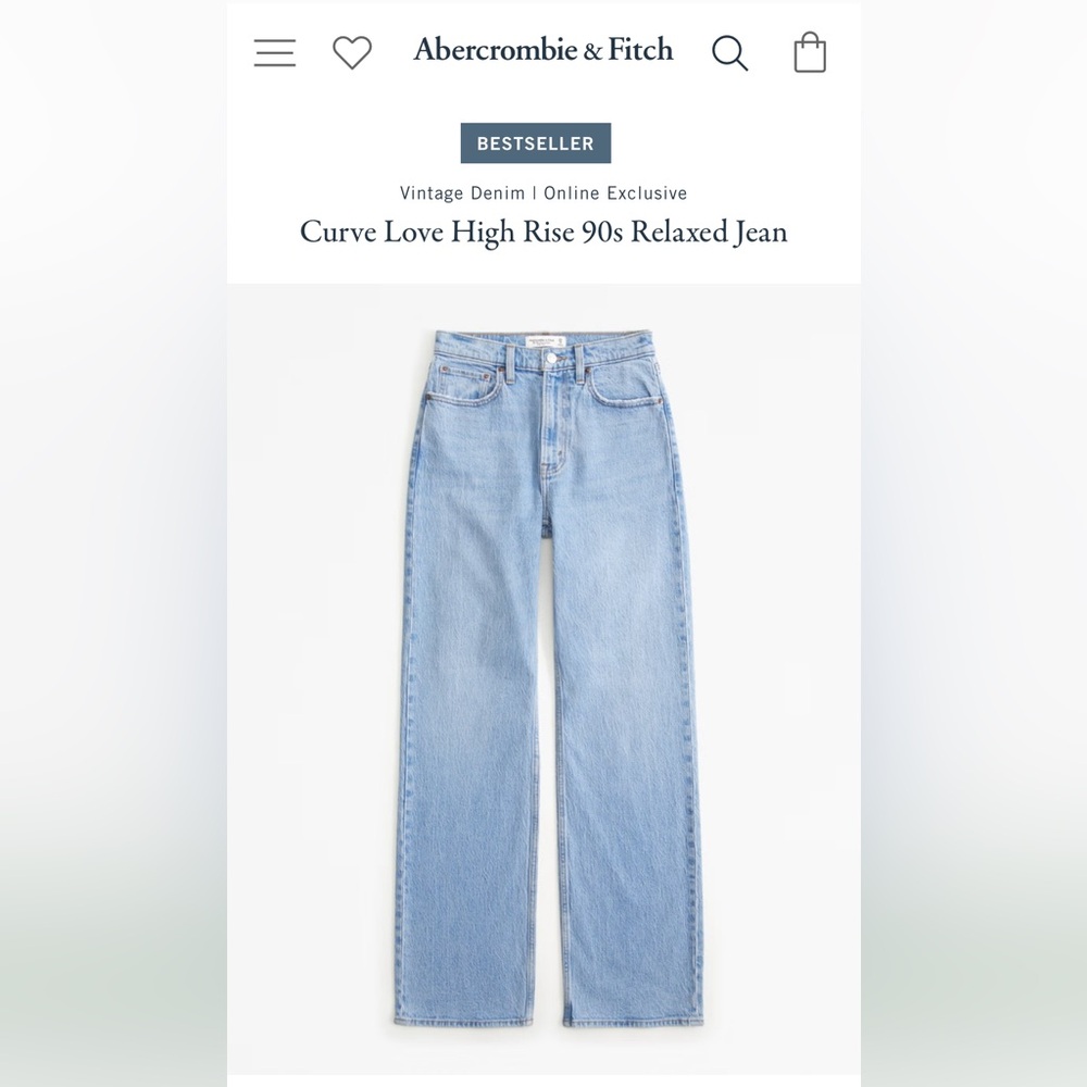 A&F | Curve Love High Rise 90s Relaxed Jean